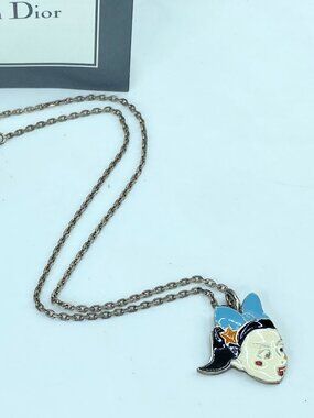 Christian Dior by John Galliano S/S 2002 Cartoon Mermaid Necklace GS692